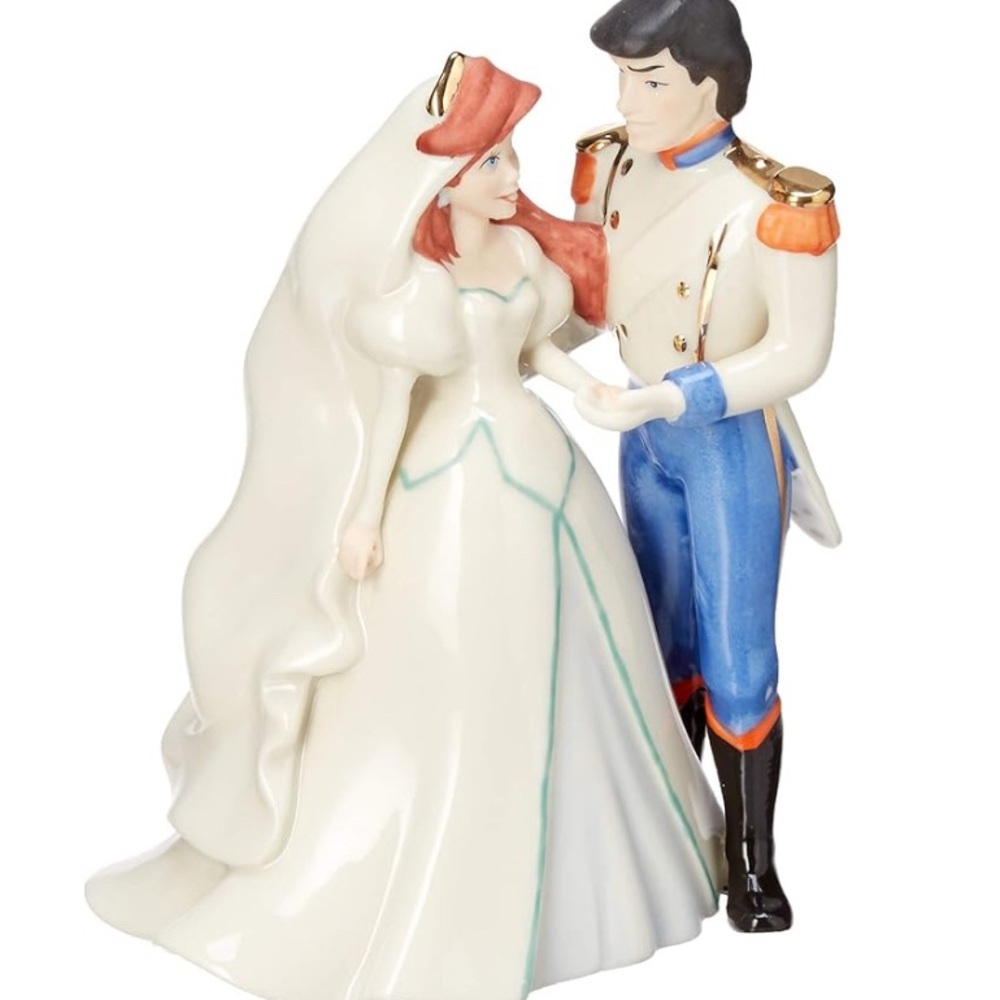 NWT LENOX Disney Little Mermaid Porcelain Ariel and Eric Wedding Figurine